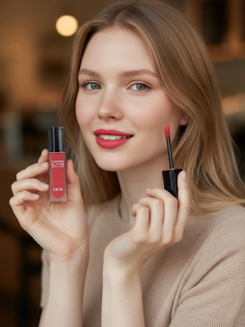 Dior Forever Blush Soft Filter Liquid Blush Color: Hibiscus
